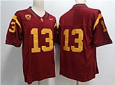 Men's USC Trojans #13 Caleb Williams Red Stitched Jersey,baseball caps,new era cap wholesale,wholesale hats